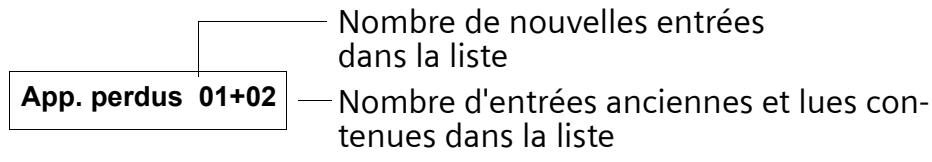 GIGASET E150 - Journal des appellant perdus - 1