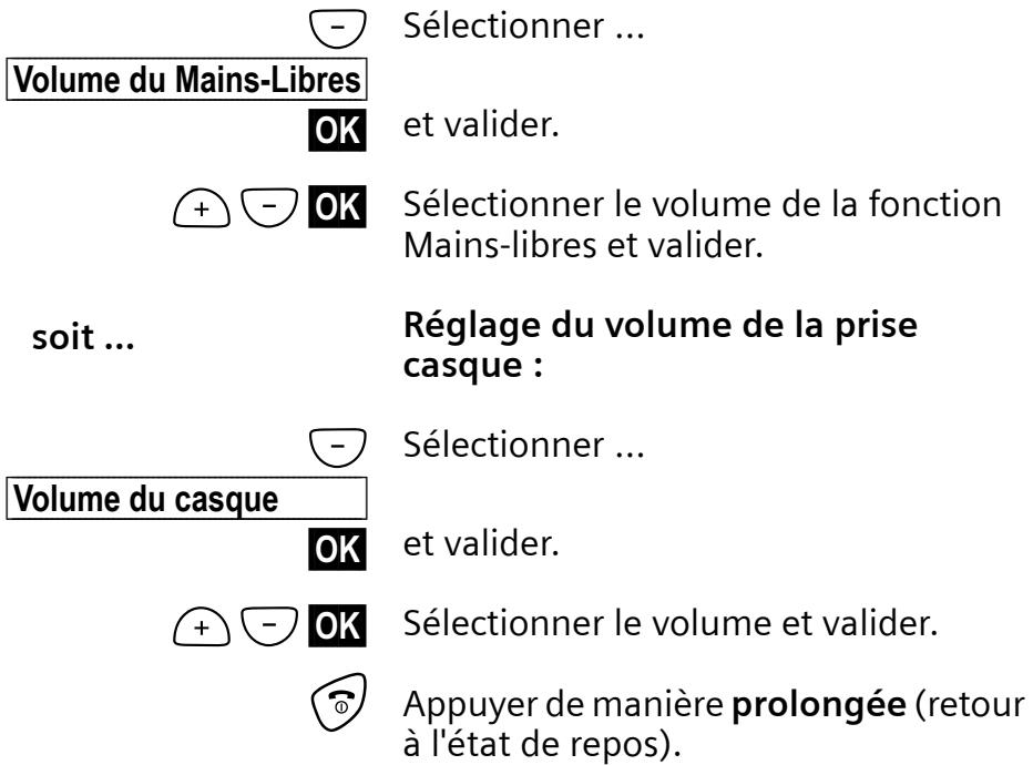 GIGASET E150 - Régler au repos (hors communication) - 2