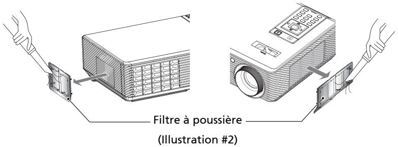 ACER X1263 - Nettoyage des filtres à poussière - 1