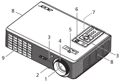 ACER X1263 - Vue Externe du Projecteur - 1