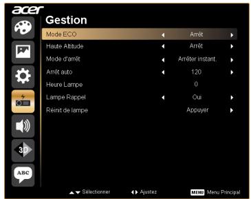 ACER X1263 - Gestion - 1