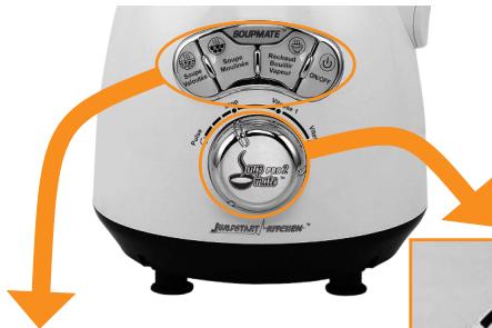 BEST OF TV BLENDER CHAUFFANT - COMMANDES BOUTON POUSSOIR LED ET BOUTTON ROTATIF - 1