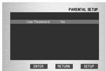 MARANTZ DV9500 - Utilisation d'un mot de passer (Use Password) - 2