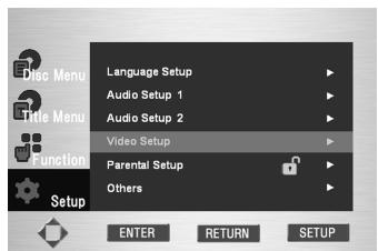 MARANTZ DV9500 - Configuration video (Video Setup) - 1