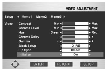 MARANTZ DV9500 - Créer vos propres réglages - 3