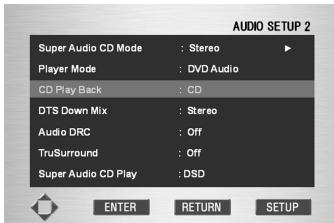 MARANTZ DV9500 - Lire un autre CD DTS ? (mode de lecture des CD) - 1