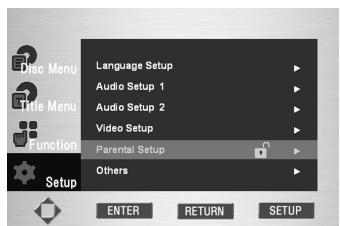 MARANTZ DV9500 - Utilisation d'un mot de passer (Use Password) - 1