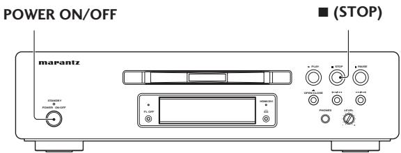 MARANTZ DV9500 - Réinitialisation de la platine - 1