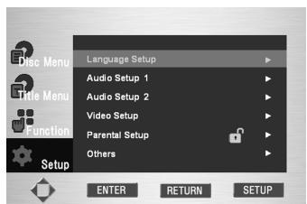 MARANTZ DV9500 - Utilisation de la langue du lecteur optique (OSD Language) - 1