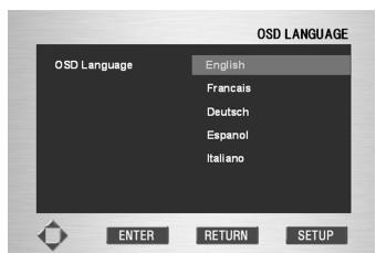 MARANTZ DV9500 - Utilisation de la langue du lecteur optique (OSD Language) - 3