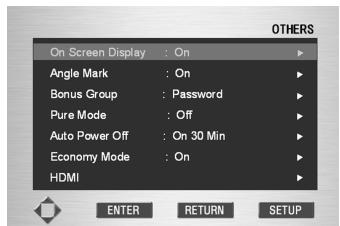 MARANTZ DV9500 - Affichage à l'écran (On Screen Display) - 1