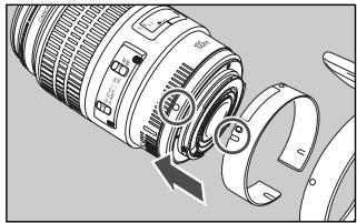 CANON EF 100MM F/2.8L MACRO - Fixation et retrait du collier de montage sur trépied - 1
