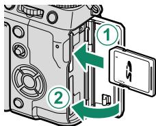 FUJIAPN HYBRIDEX-1T5 - Insert the memory card. - 1