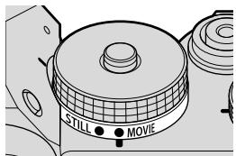 FUJIAPN HYBRIDEX-1T5 - The STILL/MOVIE Mode Dial (MOVIE) - 1