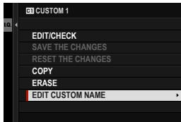 FUJIAPN HYBRIDEX-1T5 - Renaming Custom Settings Banks - 3