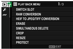 FUJIAPN HYBRIDEX-1T5 - The Playback Menu - 1