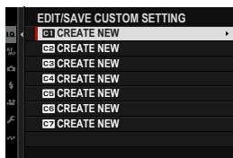 FUJIAPN HYBRIDEX-1T5 - Saving Custom Settings - 1