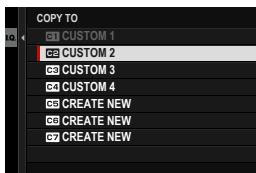 FUJIAPN HYBRIDEX-1T5 - Copying Custom Settings - 4