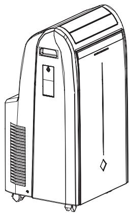 AIRWELL AELIA 12 BLANC - CONDITIONNEUR D'AIR PORTABLE A DEUX BLOCS - 1