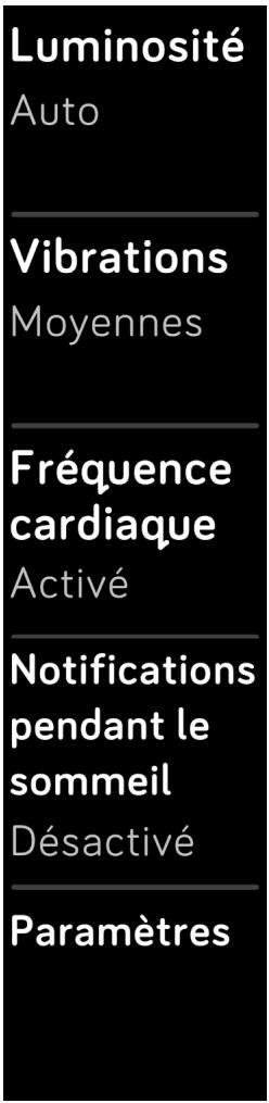FITBIT CHARGE 3 BERRY - Ajustement des paramètres - 1