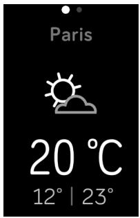 FITBIT CHARGE 3 BERRY - Vérifier la météo - 1