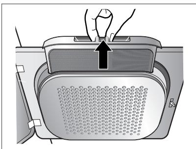 LG-GOLDSTAR TD-C70040E - Nettoyage du filtré à peluches - 1