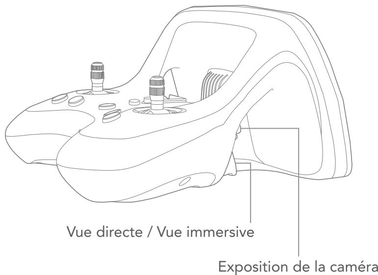 Vue directe / Vue immersive Exposition de la caméra