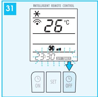 DELONGHI PAC W 110 BLANC - Programmation de I'arrêt - 4