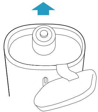 URBAN HOME PHONE BLANC - Changer les 2 batteries en respectant la polarité. Le pole + en haut. - 1