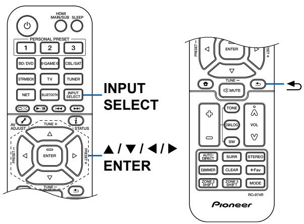 PIONEER VSX-LX504AV - Commandes de base - 3