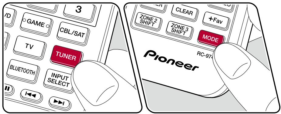 PIONEER VSX-LX504AV - Syntonisation d'une station de radio - 1