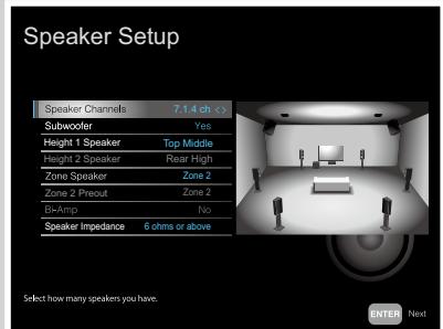 PIONEER VSX-LX504AV - Système 7.1.4 + ZONE SPEAKER (Modèles nord-américains uniquement) - 4