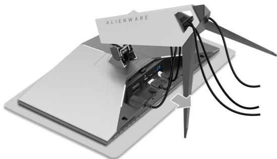 DELL AW2518H - Enlever le pied du moniteur - 2