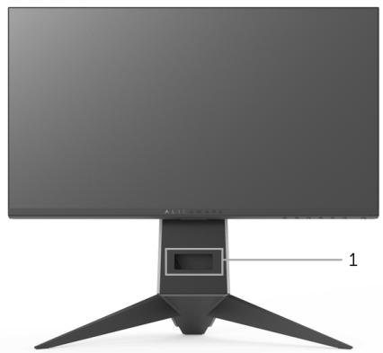 DELL AW2518H - Identification des pieces et contrôles - 1