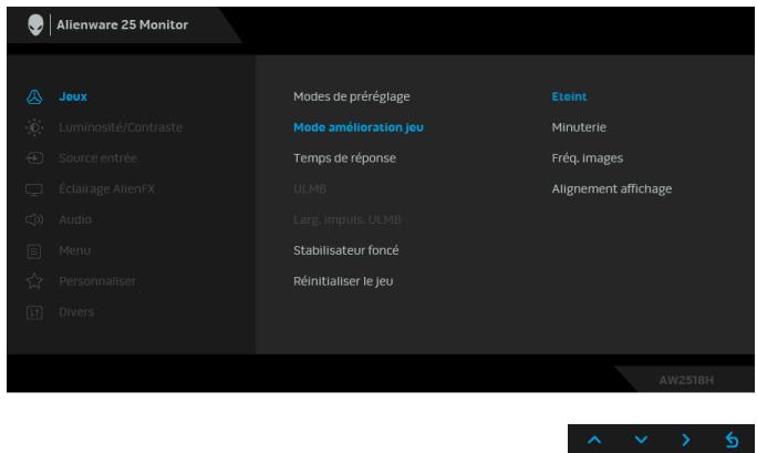 DELL AW2518H - Mode amélioration jeu - 1