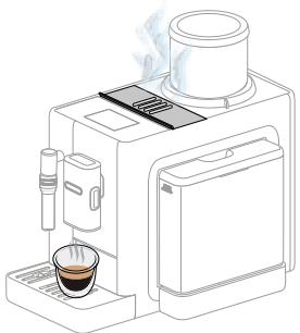 DELONGHI FEB4455 - Remplacement ou retrait du filtre - 2