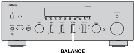 YAMAHA R-N803D - Réglage de la commande BALANCE - 1