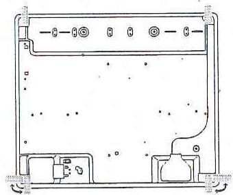 ARISTON TO 740 AS Inox - Scheme de fixation des crochets - 4