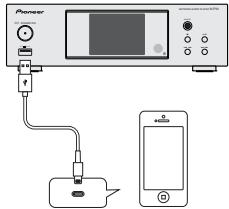 PIONEER N-P01S - Connectez l'ipod/iphone/ipad à la prise USB - 1