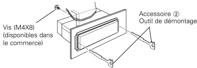 KENWOOD KDC-M4524 - Retrait de l'appareil - 1
