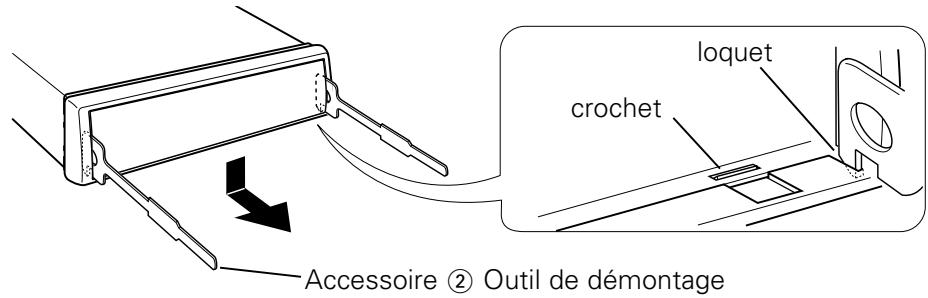 KENWOOD KDC-M4524 - Retrait du cadre en caoutchouc dur - 1