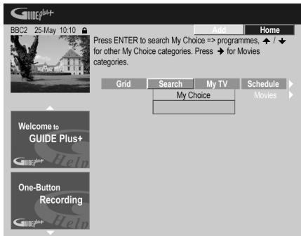PIONEER DVR-LX60D - Accedez à My Choice. - 1