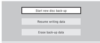 PIONEER DVR-LX60D - Sélectionnez une option de sauvegarde. - 1