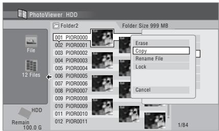 PIONEER DVR-LX60D - Sélectionnez le(s) fichier(s) ou dossier(s) que vous souhaitez copier. - 1