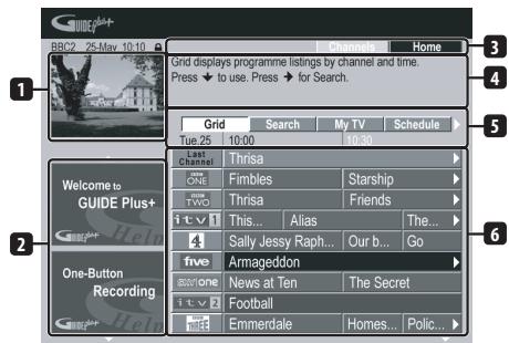 PIONEER DVR-LX60D - Utilisation du système GUIDE Plus+ - 1