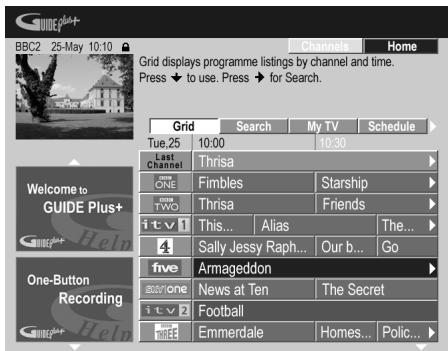 PIONEER DVR-LX60D - Guide Affichez I'ecran GUIDE Plus+. - 1