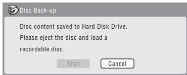 PIONEER DVR-LX60D - Lorsque la copie des données est terminée, retirez le disque et mettez en place un DVD vierge* enregistrable. - 1