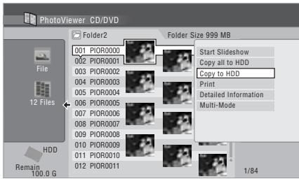 PIONEER DVR-LX60D - Sélectionnez I'item 'Copy to HDD' nu. - 1