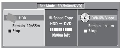 PIONEER DVR-LX60D - Affichage des informations concernant le disque dur ou le disque charge - 1