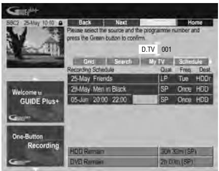 PIONEER DVR-LX60D - Appuyez sur la touche d'action VERTE (Manual). - 2